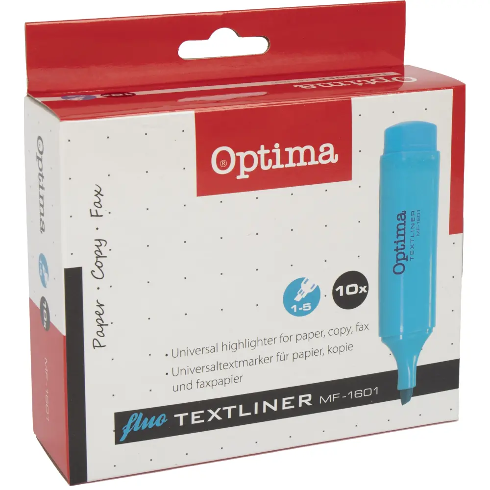 Označevalec besedila OPTIMA, moder