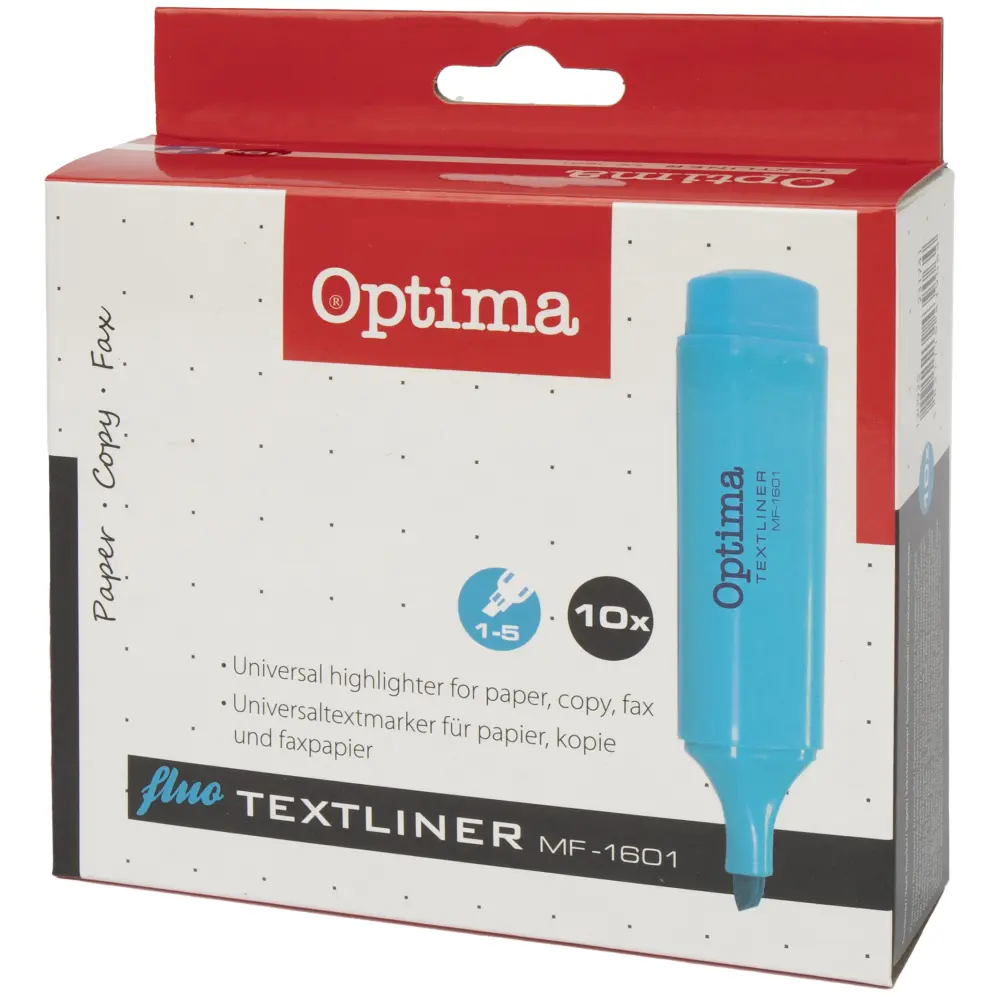 Označevalec besedila OPTIMA, moder