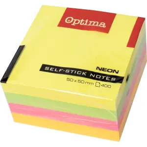 Samolepilni lističi OPTIMA, neon barve