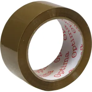 Lepilni trak Optima 48mm x 66m, rjav