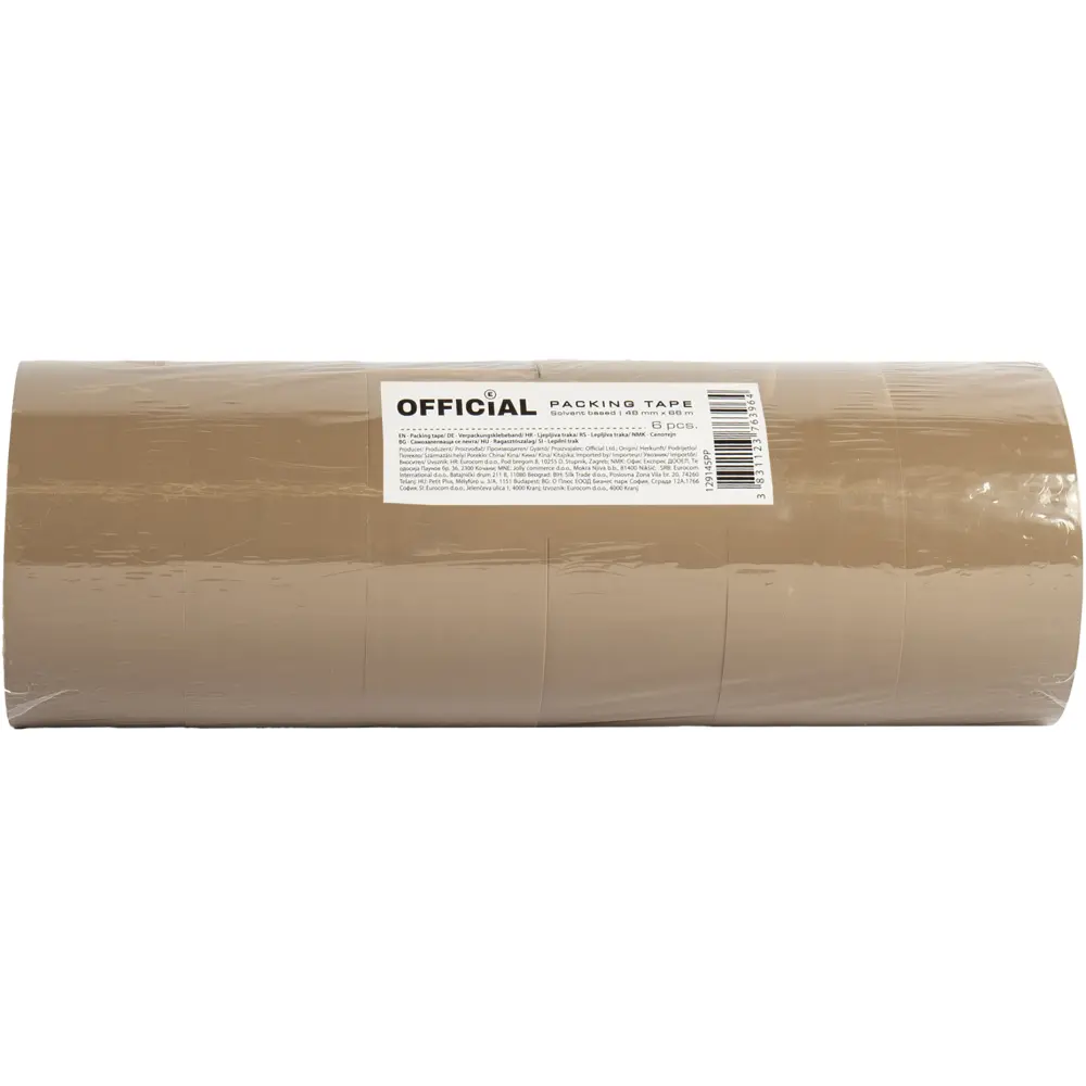 Lepilni trak Official 48mmx66m,  rjav