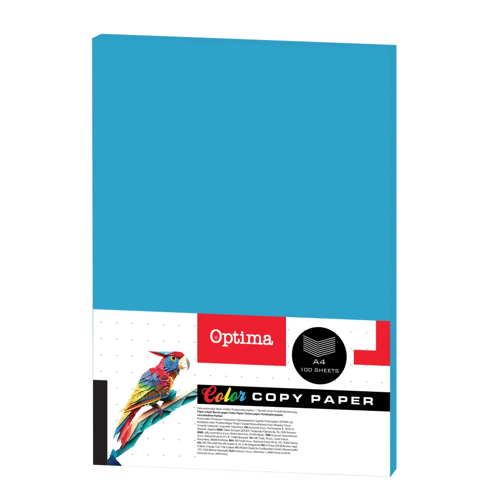 Papir fotok Optima A4 100/1 turquise 80g