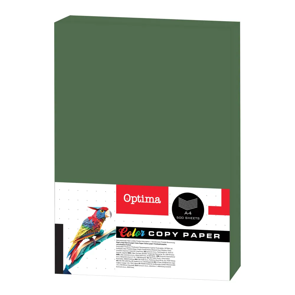 Papir fotok Optima A4 500 deep green 80g