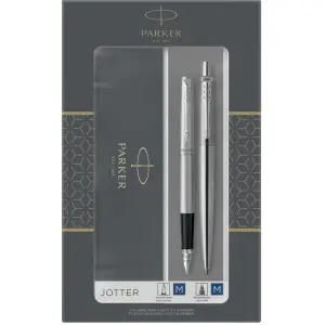SET PARKER JOTTER DUO (FP+BP) SREBRNA CT