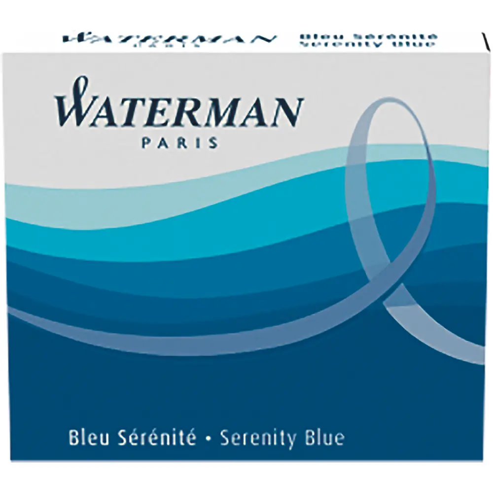 Waterman mini blue ink cartridges 6/1