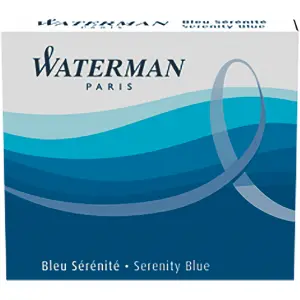 Waterman mini blue ink cartridges 6/1