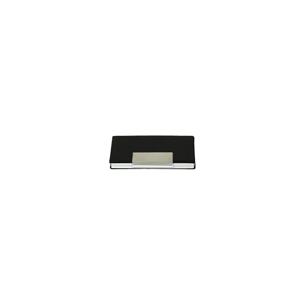 NAME CARD HOLDER VAPOR METAL/PU BLACK