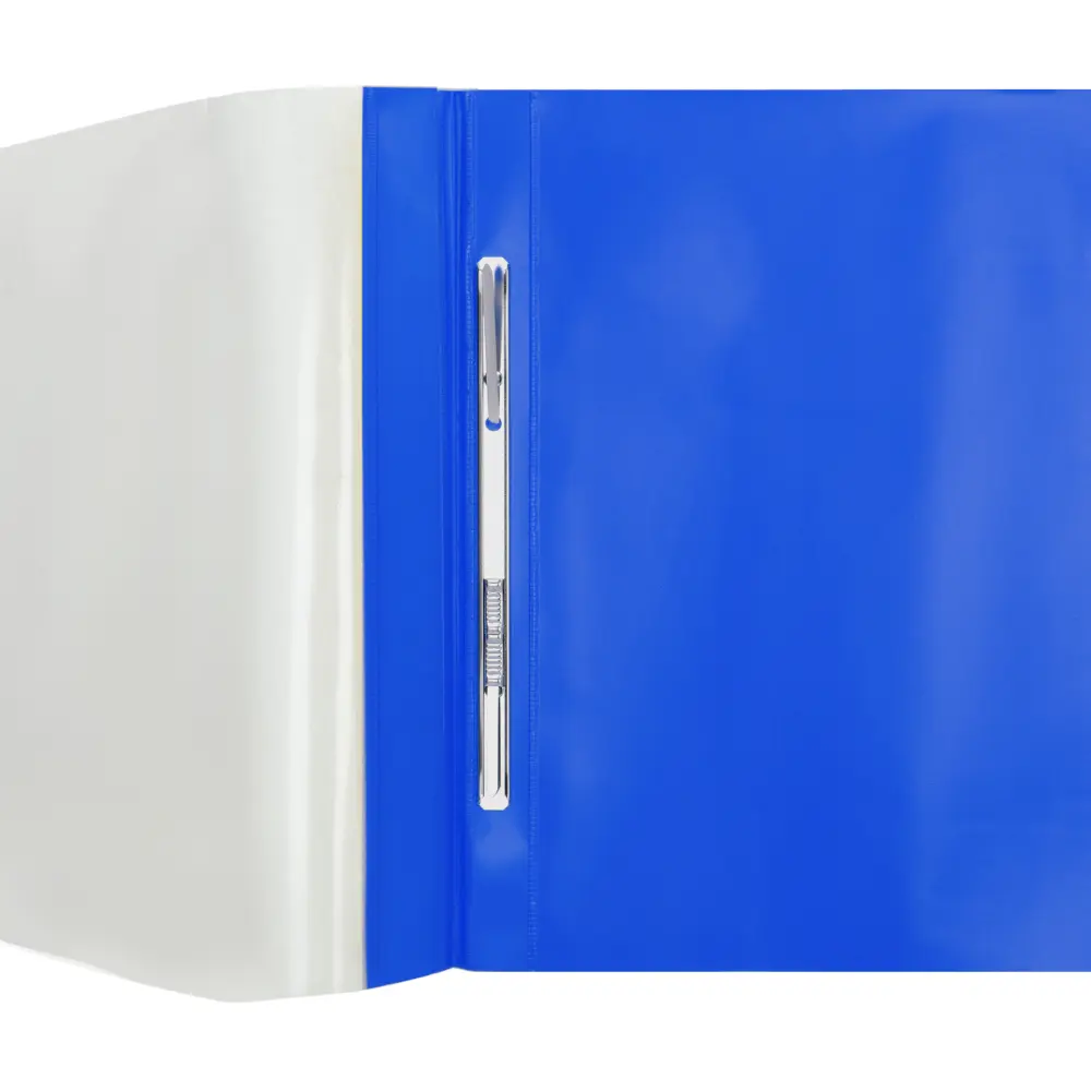 Plastic folder w/ metal clip
