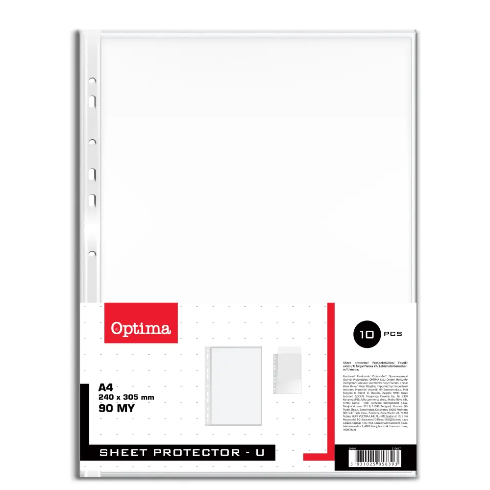 Ovojnica-U mapa, 11 lukenj, 90mik,10 kos