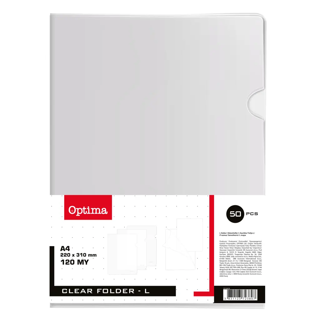 SHEET PROTECTOR, L, 120MY, 50/1