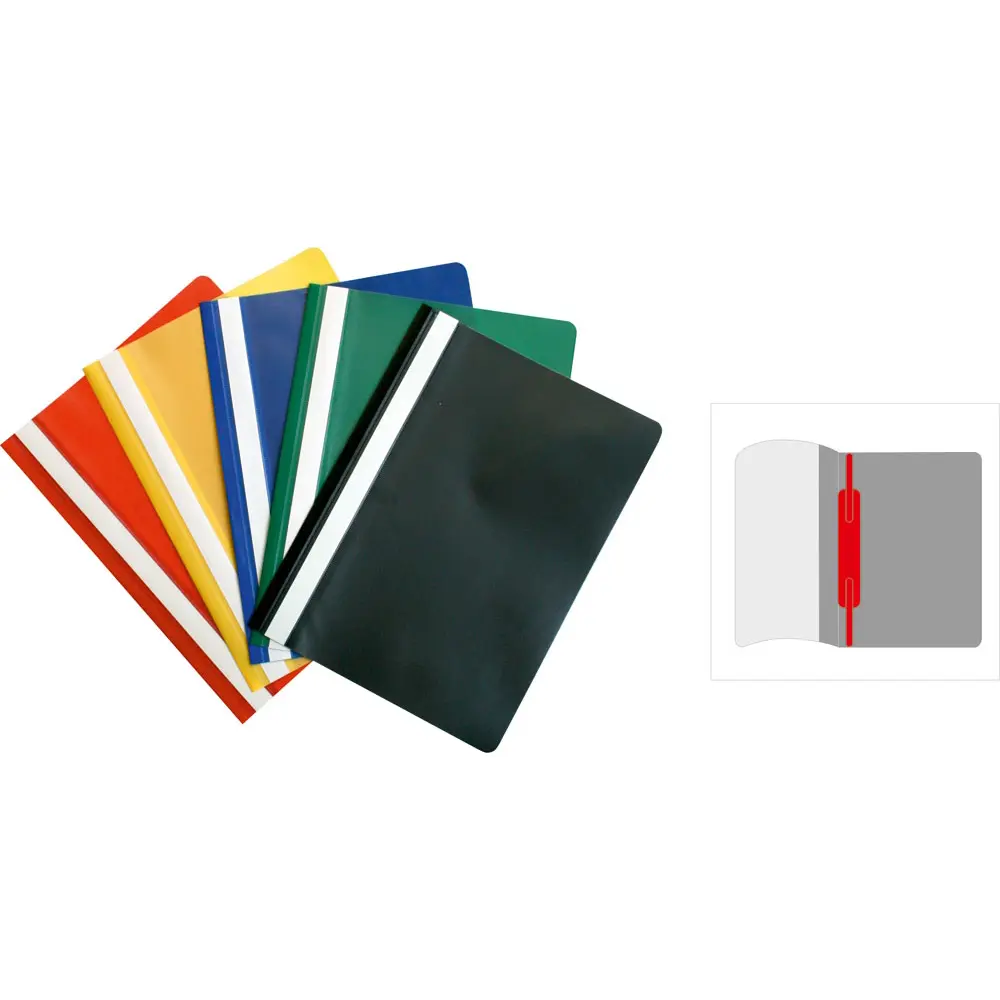 Optima folder with filing clip