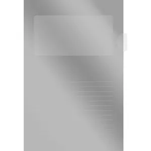 Mapa L z oknom, srebrna, 10 kosov