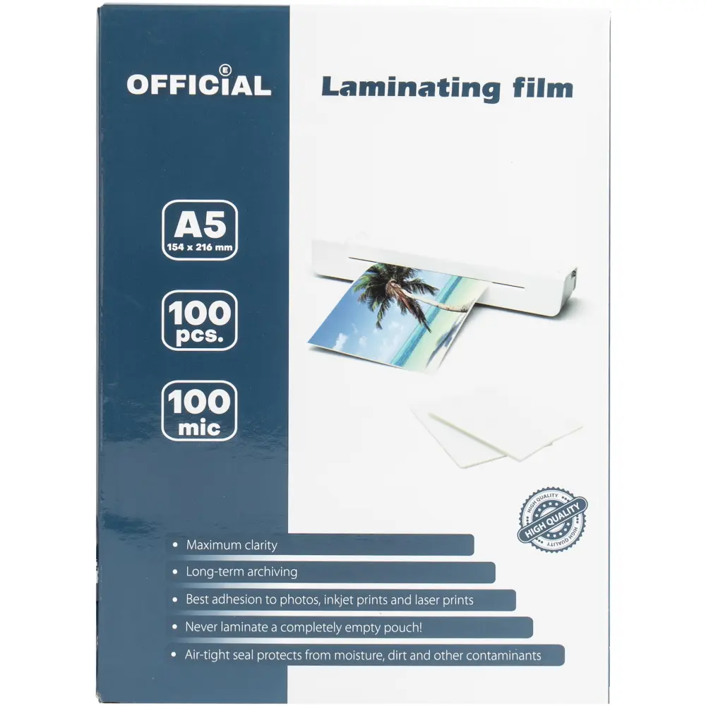 Žepki za plastificiranje A5 100mic 100/1