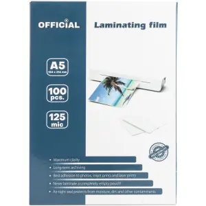 Žepki za plastificiranje A5 125mic 100/1