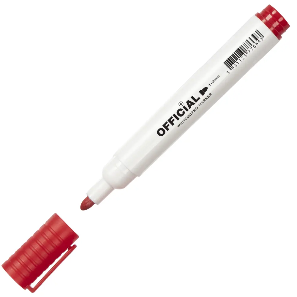Marker za belo tablo Official, rdeč