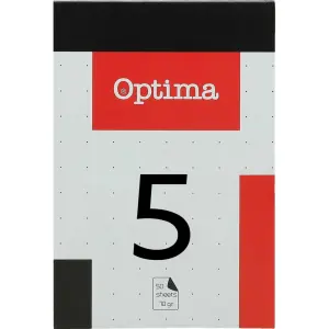 Lepljen blok Optima št. 5, mali karo