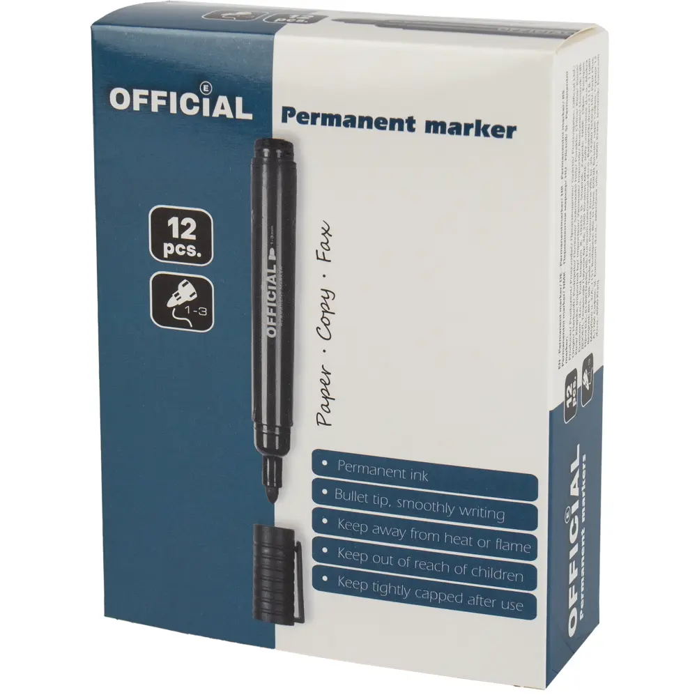 Permanentni marker Official, črn
