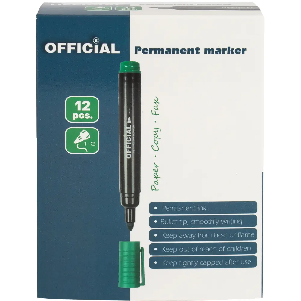 Permanentni marker Official, zelen