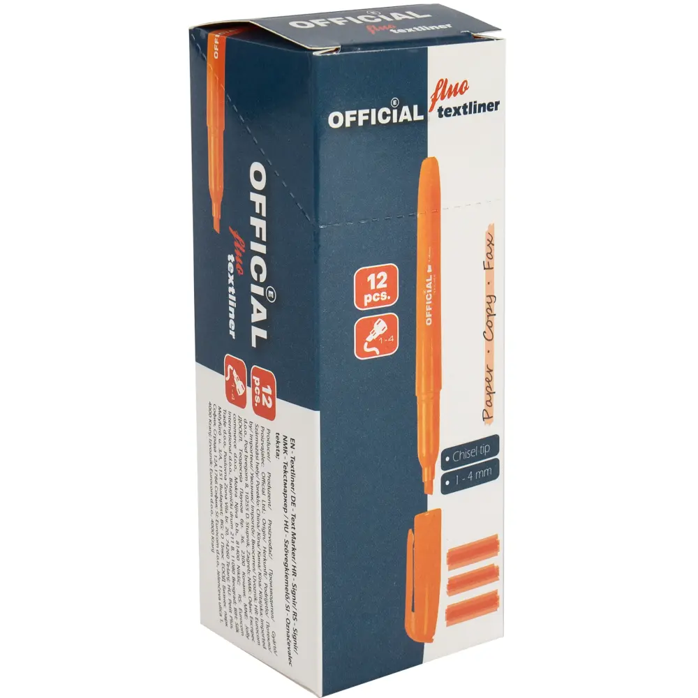 Označevalec besedila Official, oranžen