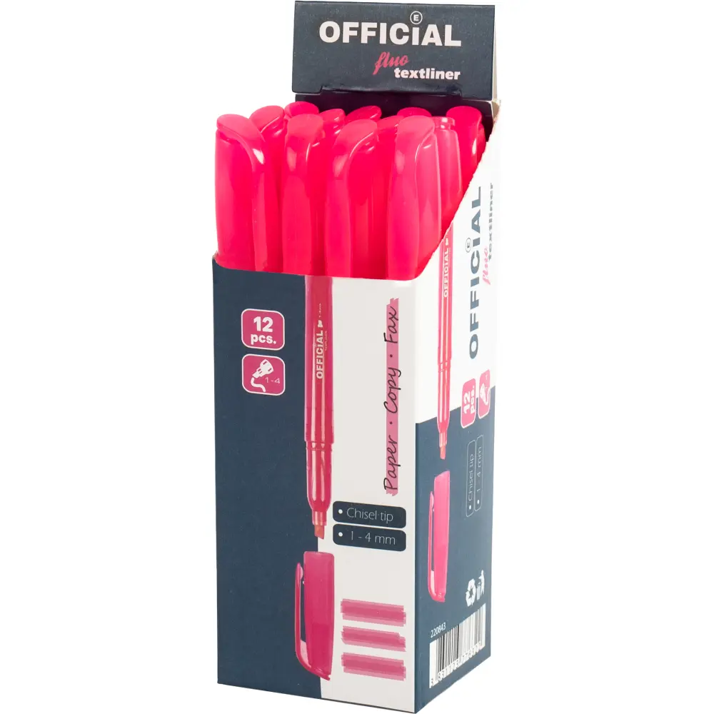 Označevalec besedila Official, roza