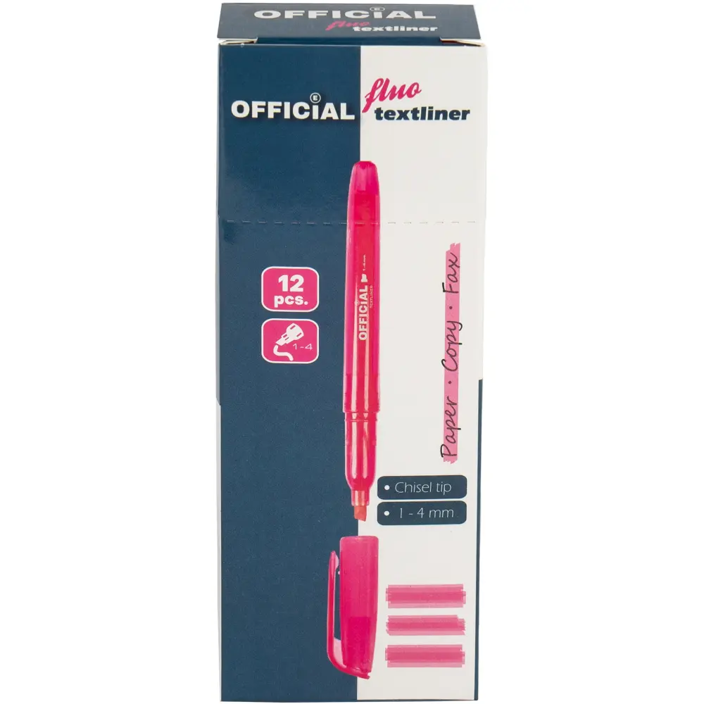 Označevalec besedila Official, roza