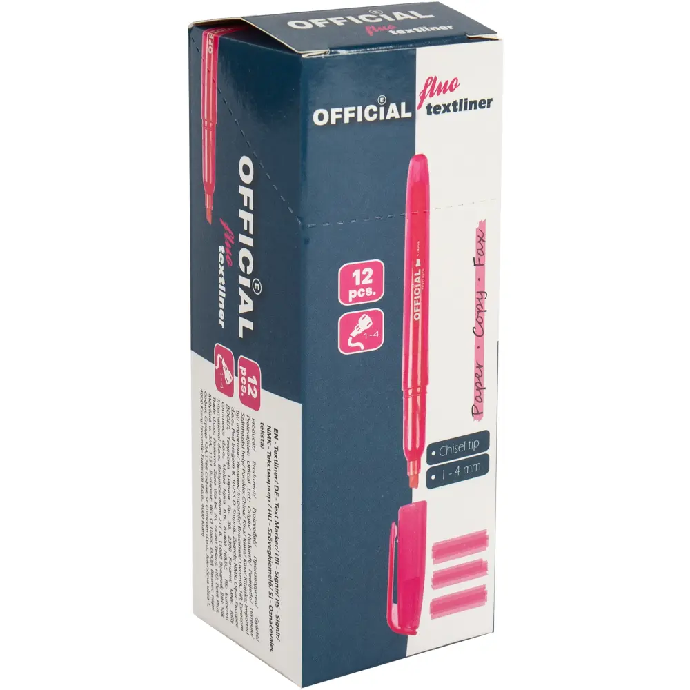 Označevalec besedila Official, roza