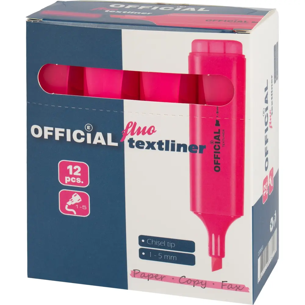 Označevalec besedila Official, roza