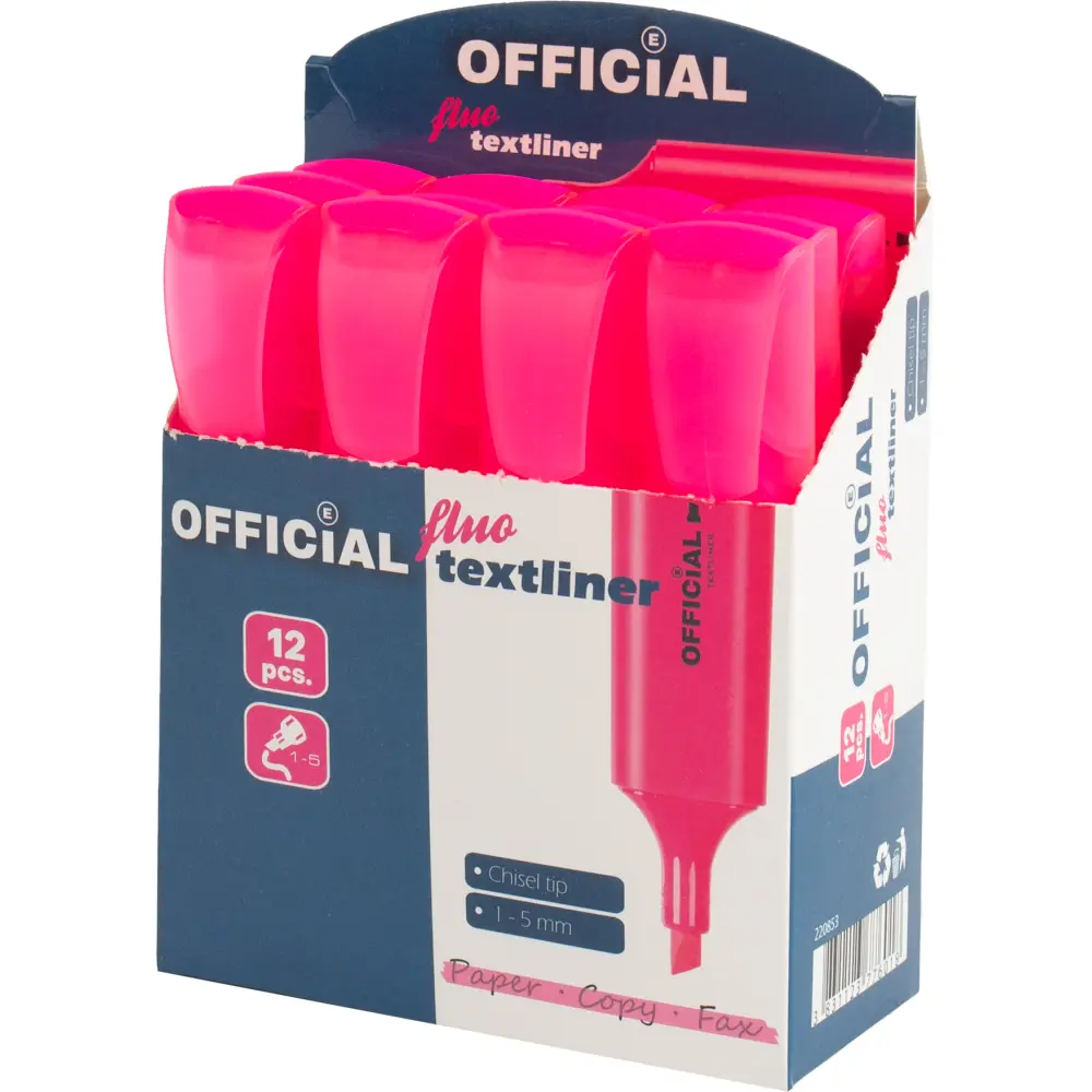 Označevalec besedila Official, roza