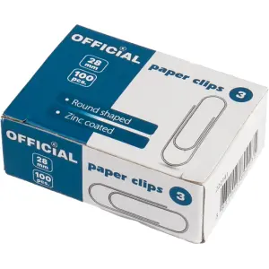 Sponke za papir Official 28mm, 100/1