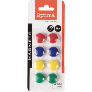 Magneti OPTIMA, 20 mm, 8 kosov 