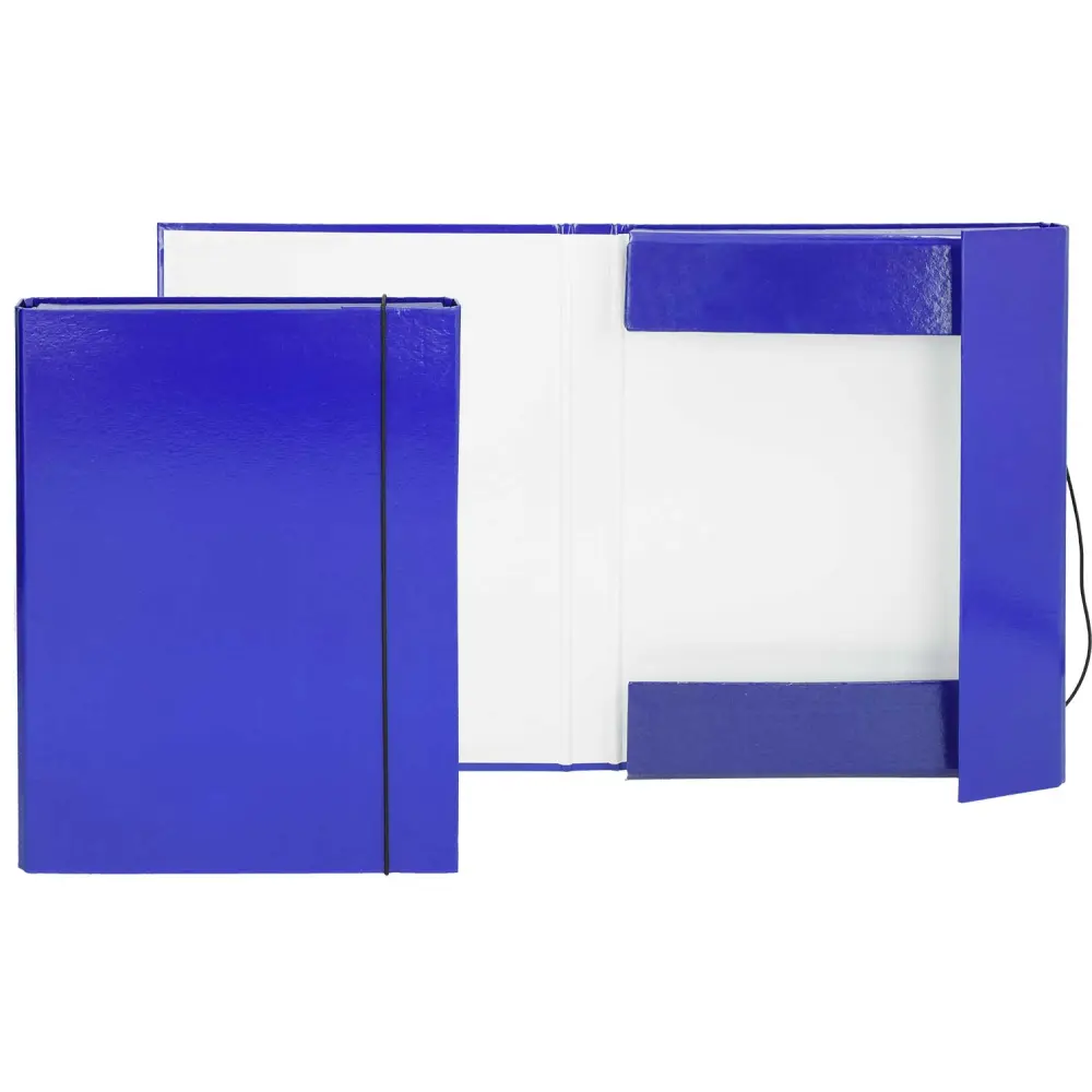 Mapa-škatla za zvezke z elastiko, navy m