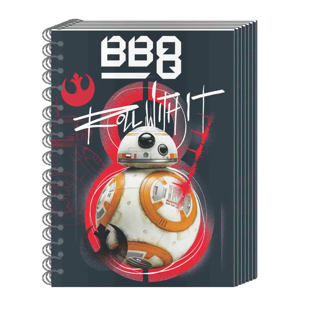 SPIRAL NOTEBOOK, A6 SIZE, 80 SHEETS, 1R 