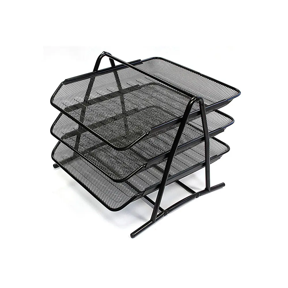 Kov. kaseta za papir, 3-del, Optima, črn