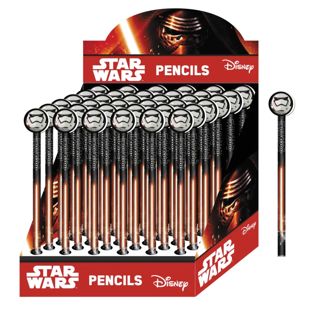 GRAPHITE PENCIL WITH DIE-CUT ERASER TOPP