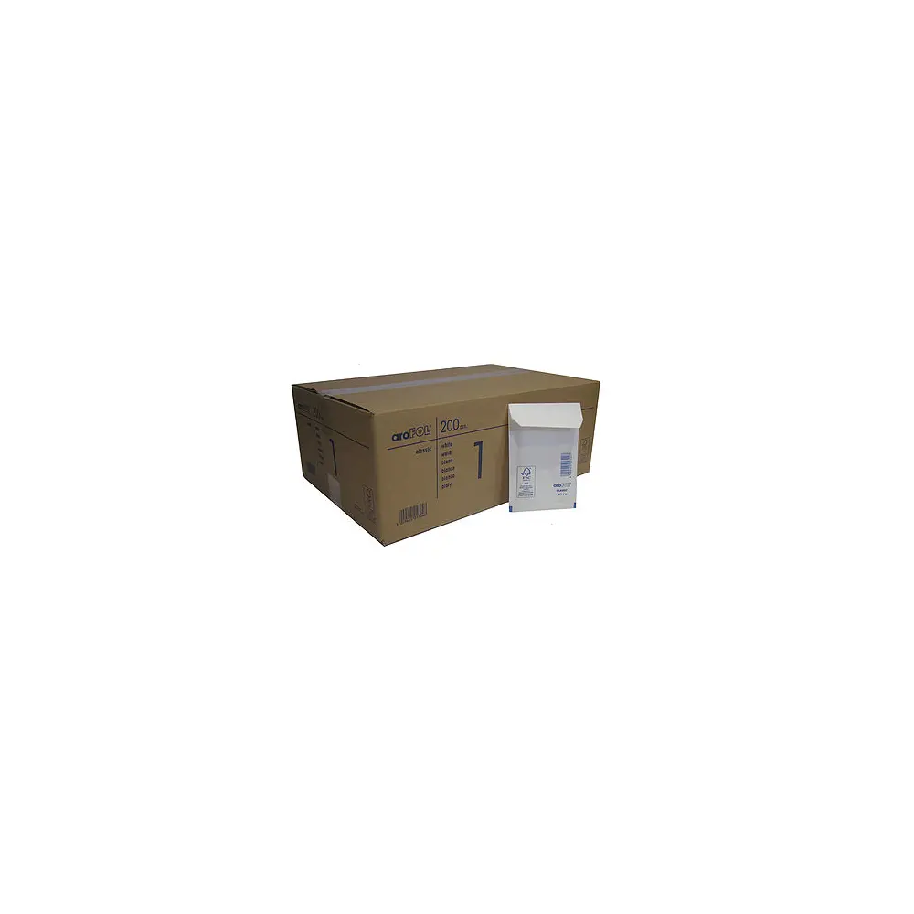 Brown padded envelope No. 1, 100x165mm