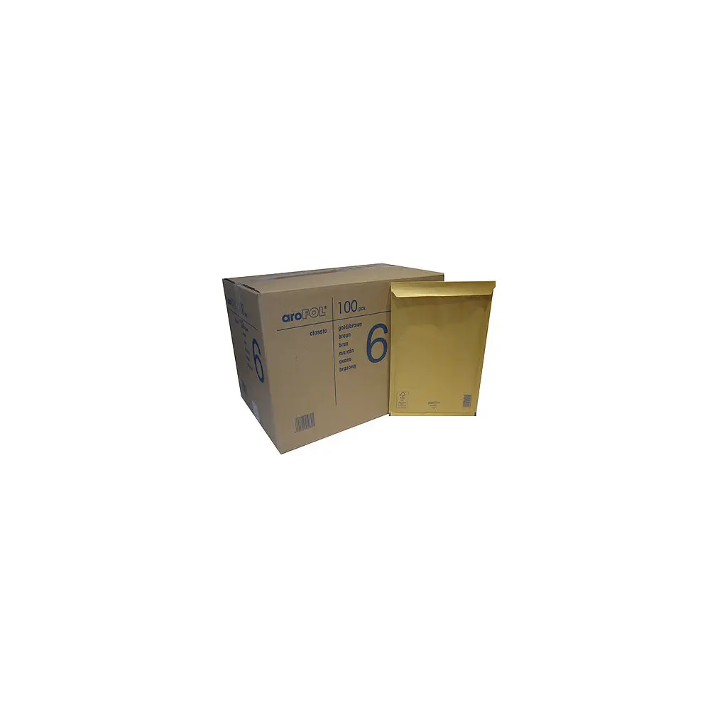 Brown padded envelope No. 6, 220x340mm