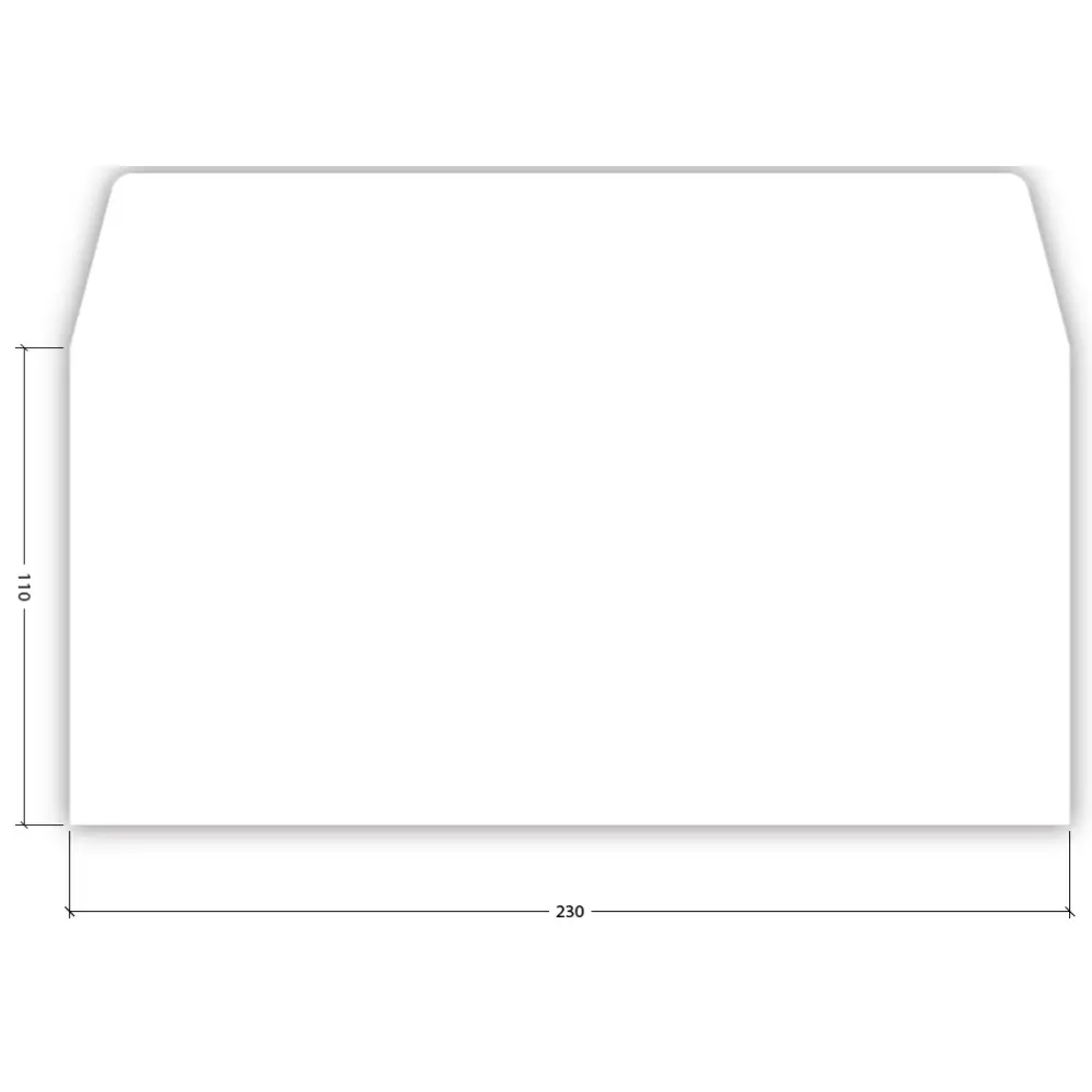 Kuverta AMER. BO BELA 110x230mm 90gr SI