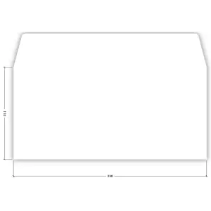 Kuverta AMER. BO BELA 110x230mm 90gr SI