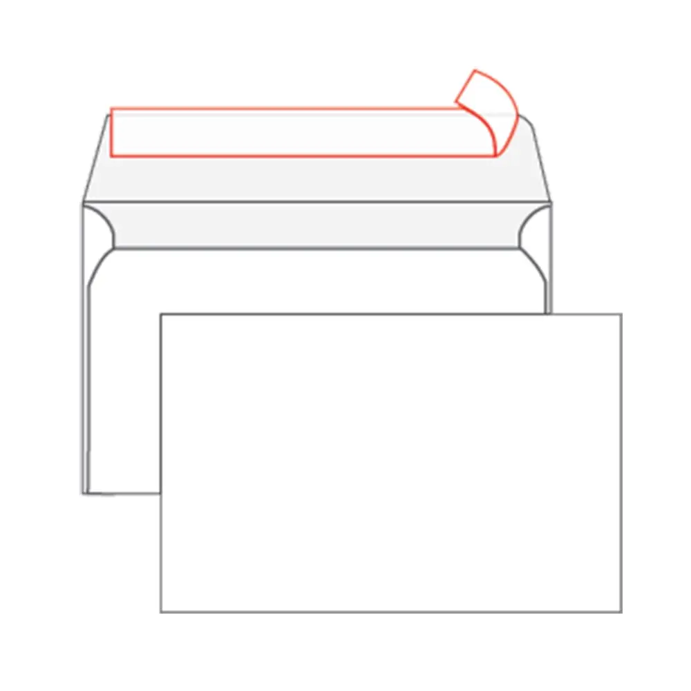 PIGNA B6 white envelope w/ strip 12x18,