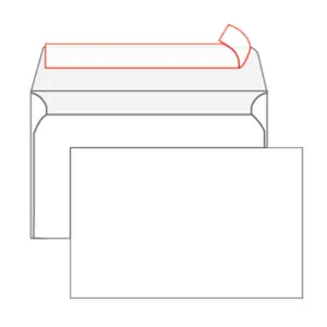 Kuverta B6 BELA 120x180mm 80gr silikon