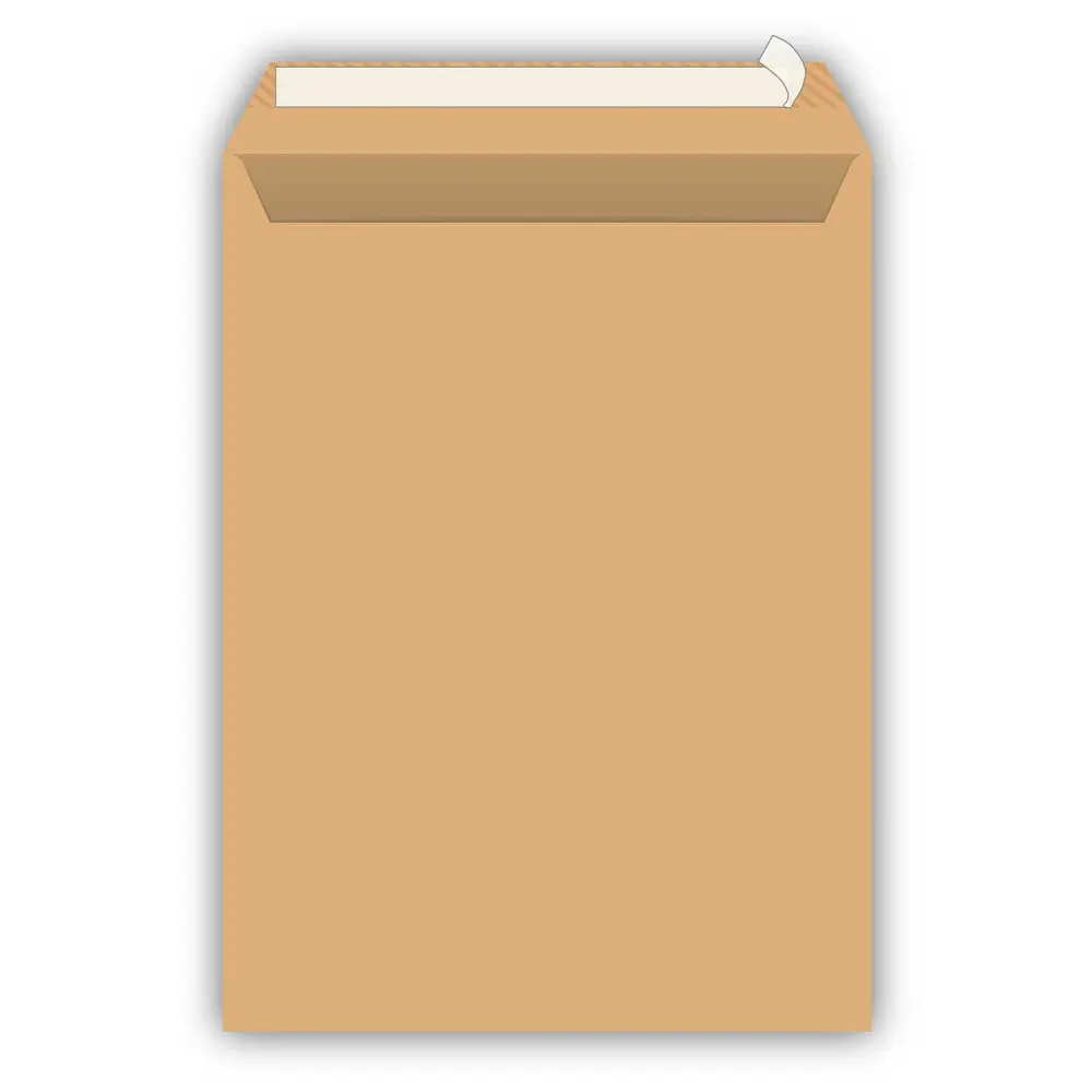 Kuverta vrečka B5 RJAVA 190x260mm 100gr 