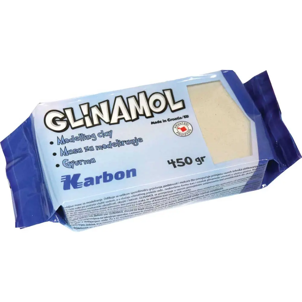 Modelirna masa Glinamol, siva, 450g