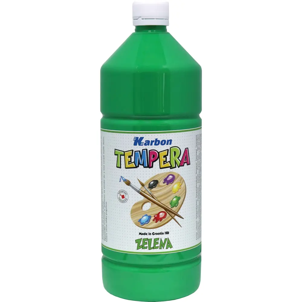 BARV. TEMPERA KARBON ZELENA 1000ML