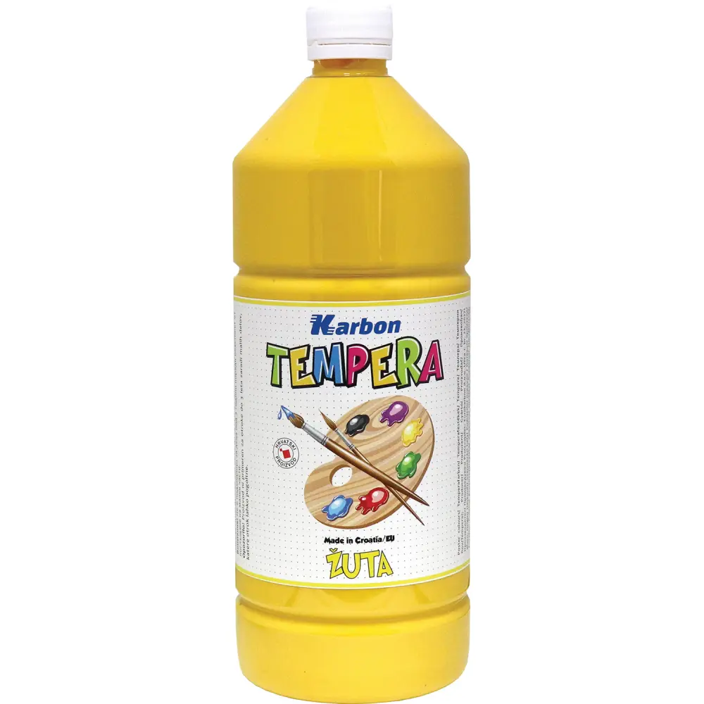 BARV. TEMPERA KARBON RUMENA 1000ML