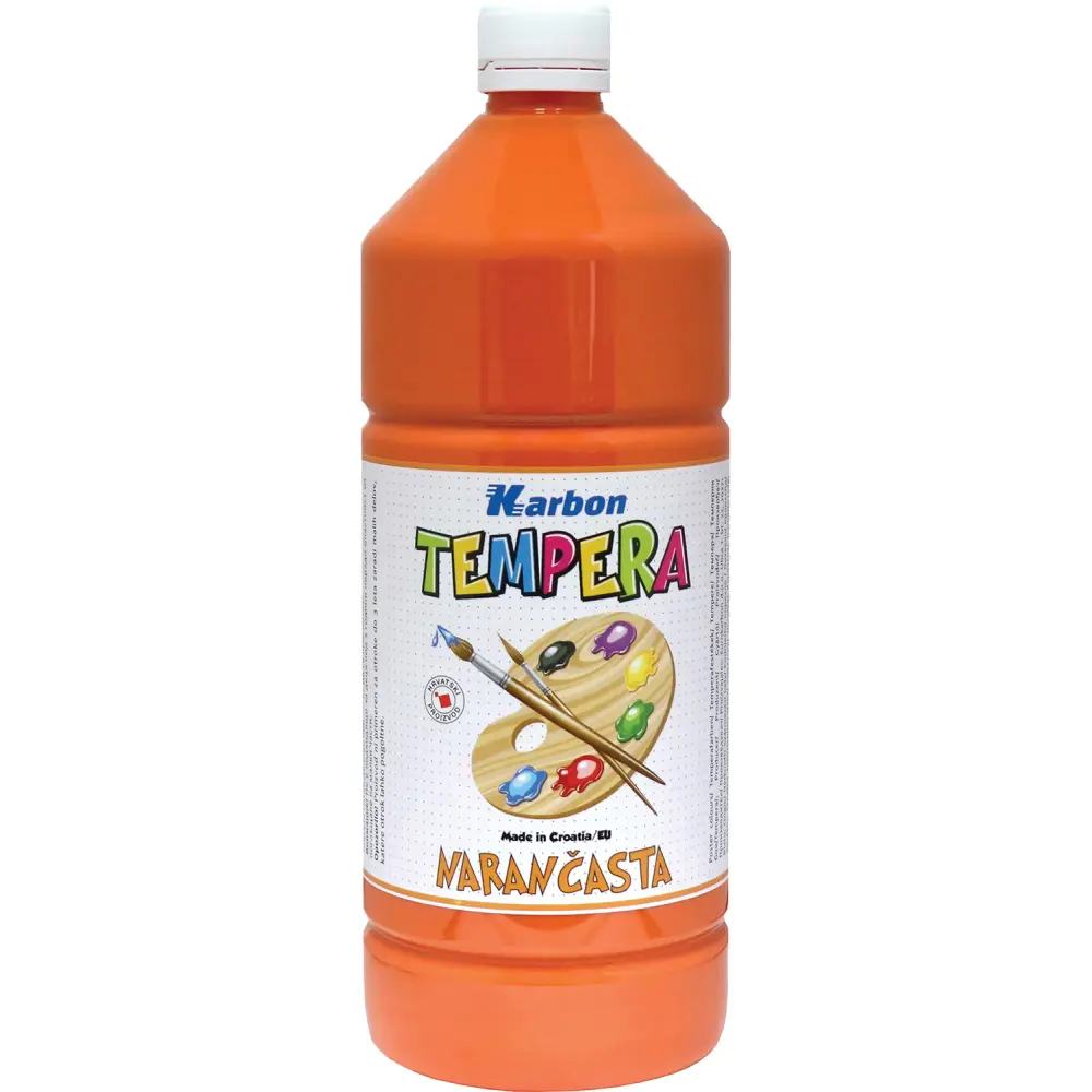 BARV. TEMPERA KARBON ORANŽNA 1000ML
