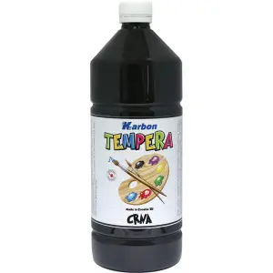 BARV. TEMPERA KARBON ČRNA 1000ML