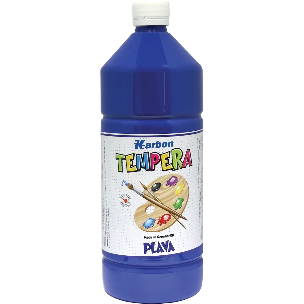 BARV. TEMPERA KARBON MODRA 1000ML