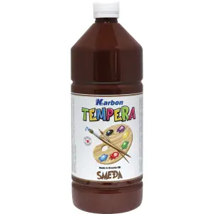 BARV. TEMPERA KARBON RJAVA 1000ML