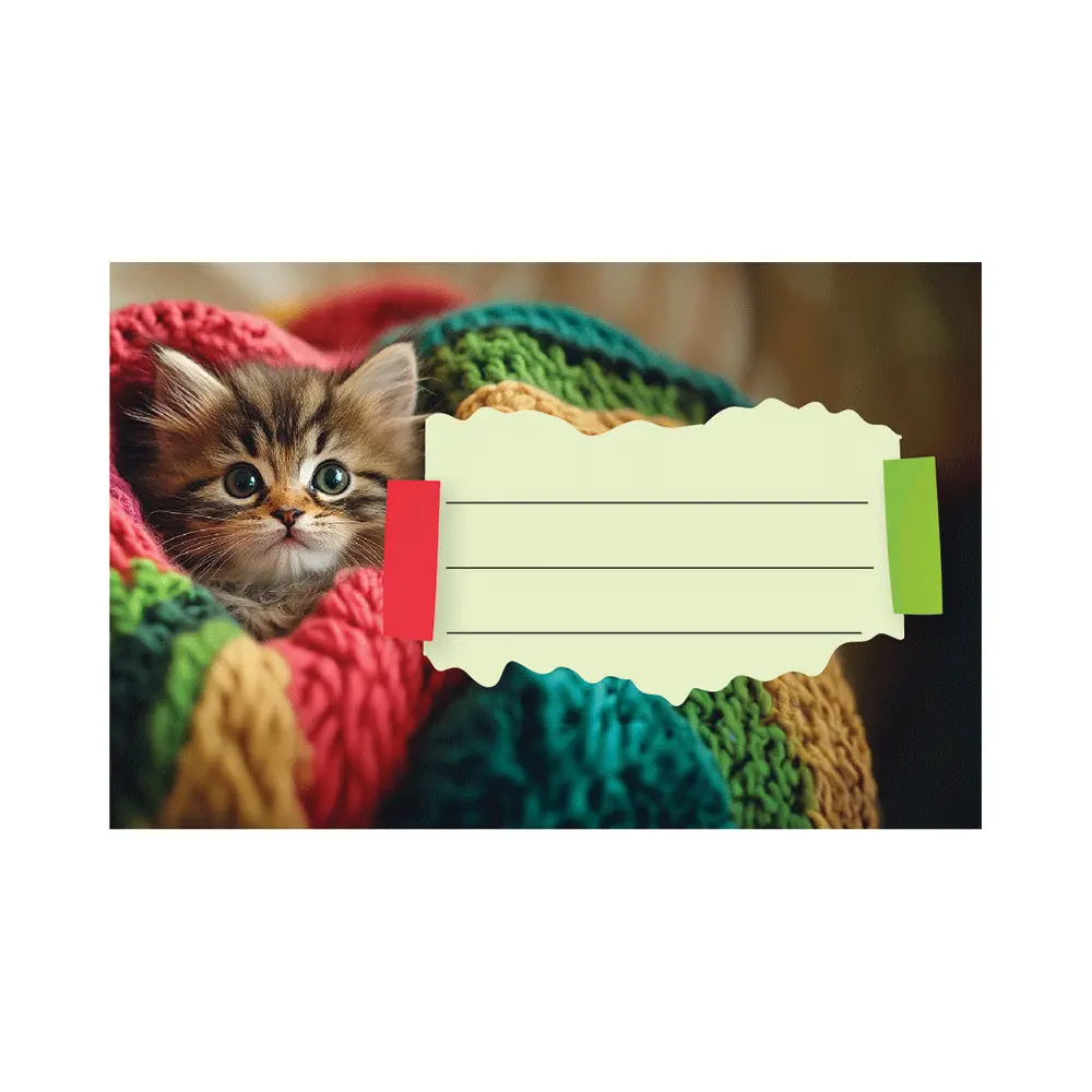 Nalepke za zvezke ANIMAL CUTE 10/1