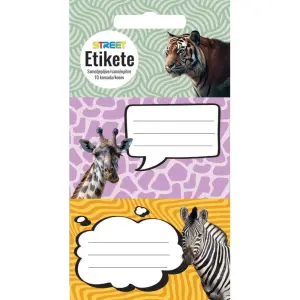 Nalepke za zvezke ANIMAL WILD 10/1